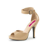 PLEASER Pink Label® Big Size Sandalen Eve Klassische Sandaletten creme Damen