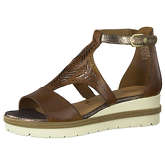 Tamaris Plateau-Sandaletten cognac Damen