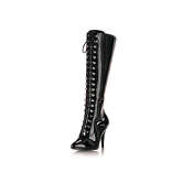 Pleaser® Schnürstiefel Vanity Schnürstiefel schwarz Damen