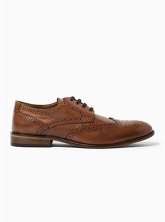 Elegante Brogues, beige, Braun