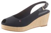 TOMMY HILFIGER Sandalette ICONIC ELBA SLING BACK WEDGE