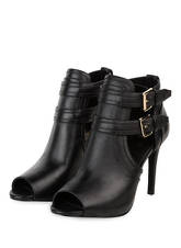 Michael Kors Peeptoe-Stiefeletten Blaze schwarz