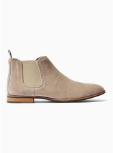 Space' Chelsea Boots aus Wildleder, grau