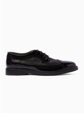 Brogues aus Leder, schwarz