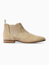 'Space' Chelsea Boots aus Wildleder, beige, Braun