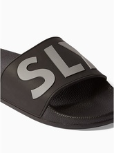 SLYDES Deflect Badesandalen, schwarz