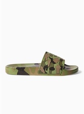 SLYDES Loco Badesandalen mit Camo-Print, khaki