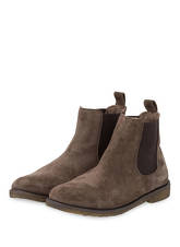 Clic Chelsea-Boots Mit Echtfellfutter beige