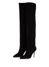 Aquazzura Overknee-Stiefel schwarz