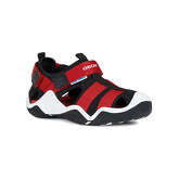 Sandalen JR WADER für Jungen von GEOX schwarz/rot Junge
