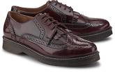 Brogue-Schnürer von Another A in bordeaux für Damen. Gr. 36,37,38,39,40,41