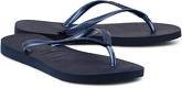 Zehentrenner Slim von Havaianas in blau für Damen. Gr. 36,38,40,42