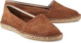 Velours-Espadrilles von COX in braun für Damen. Gr. 36,37,38,40,41