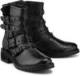 Biker-Boots von Another A in schwarz für Damen. Gr. 36,37,38,39,40