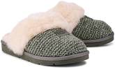 Pantolette Cozy Knit von UGG in grau für Damen. Gr. 36,38,39,40,41,42