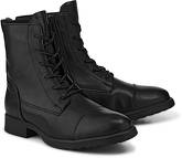 Schnür-Boots von COX in schwarz für Damen. Gr. 36,37,38,39,40,41