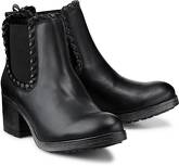 Chelsea-Stiefelette von COX in schwarz für Damen. Gr. 36,37,38,39,40,41