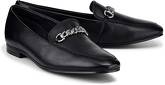 Leder-Slipper von Another A in schwarz für Damen. Gr. 37,38,39,40,41