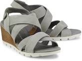 Keil-Sandalette von COX in grau für Damen. Gr. 38,39,40,41