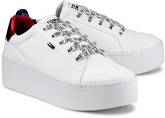 Plateau-Sneaker von Tommy Jeans in weiß für Damen. Gr. 39,40,41,42