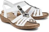 Sommer-Sandale von Rieker in weiß für Damen. Gr. 37,38,39,40,41,42