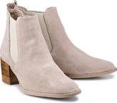 Velours-Stiefelette von Tamaris in taupe für Damen. Gr. 36,40