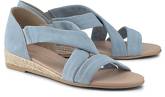 Trend-Sandale von COX in blau für Damen. Gr. 37,38,39,40,41