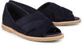 Leder-Slipper von Ca´Shott in blau für Damen. Gr. 37,38,39