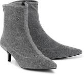 Glitzer-Stiefelette von Another A in silber für Damen. Gr. 37,38,39,40