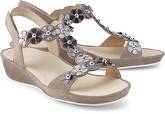 Keil-Sandalette Capri von Ara in beige für Damen. Gr. 37,38,39,40,41