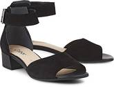 Riemchen-Sandalette von Gabor in schwarz für Damen. Gr. 37 1/2,38,38 1/2