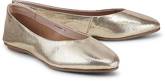 Leder-Ballerina von Another A in gold für Damen. Gr. 36,37,38,39,40,41,42