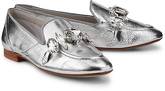 Fashion-Loafer von Pedro Miralles in silber für Damen. Gr. 38,38 1/2,39,41