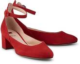 Riemchen-Pumps von Högl in rot für Damen. Gr. 38 1/2,39,40,41 1/2