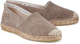 Velours-Espadrille von Fred de la Bretoniere in taupe für Damen. Gr. 37,39