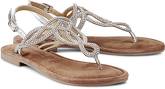 Trend-Sandalette von Tamaris in silber für Damen. Gr. 37,38