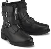 Biker-Boots von COX in schwarz für Damen. Gr. 36,37,38,39,40,41,42