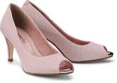 Glitzer-Peeptoe von Tamaris in rosa für Damen. Gr. 37