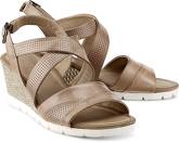 Keil-Sandalette von Drievholt in beige für Damen. Gr. 36,37,38,39,40,41