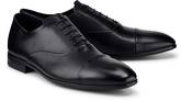 Oxford-Schnürschuh von Franceschetti in schwarz für Herren. Gr. 42 1/2,43,45 1/2