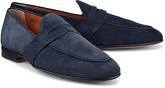 Penny-Loafer von Santoni in blau für Herren. Gr. 45 1/3