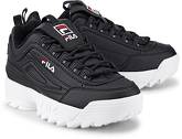 Disruptor Low Kids von Fila in schwarz für Mädchen. Gr. 32,33,34,35
