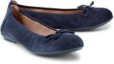Velours-Ballerina von Richter in blau für Mädchen. Gr. 34,35,36