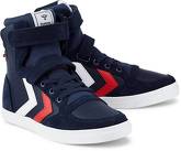 Stadil Leather Hi Jr von Hummel in blau für Mädchen. Gr. 33,34,36,38,40