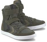 Sneaker Slimmer Stadil Hi Jr von Hummel in khaki für Jungen. Gr. 35,37,38