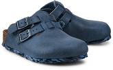Pantolette Kay von Birkenstock in blau für Jungen. Gr. 28,29,30,31,32