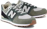 Retro-Sneaker 574 von New Balance in khaki für Jungen. Gr. 36,39,40