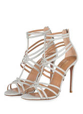 Aquazzura Sandaletten Princess silber