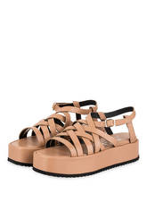 Agl Attilio Giusti Leombruni Plateau-Sandalen beige