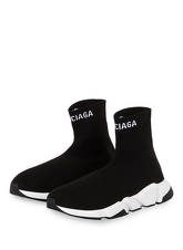 Balenciaga Hightop-Sneaker Speed Trainer schwarz